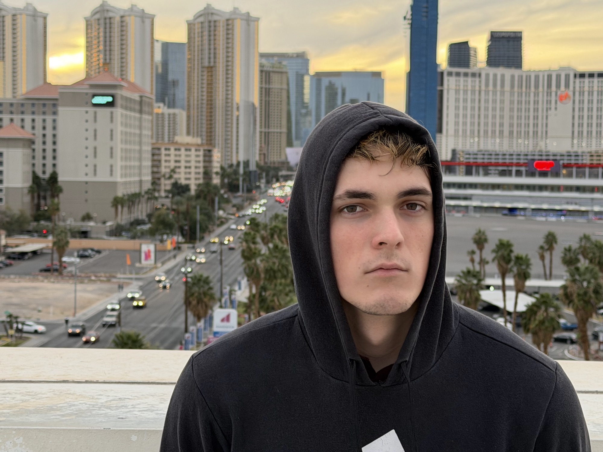 Elias above the Las Vegas Strip